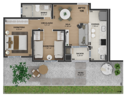Lançamento de Apartamento com 02 dormitórios no Condomínio Sun Residence 
