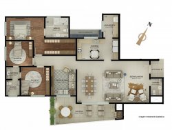 Apartamento com 03 Suítes no Look Residence 