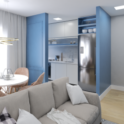 Apartamentos de 01 e 02 dormitórios no Residencial Viena 
