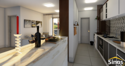 Apartamento com 02 dormitórios sendo 01 suíte no Condomínio Celebration Residence 