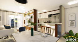 Apartamento com 02 dormitórios sendo 01 suíte no Condomínio Celebration Residence 