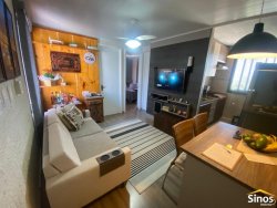 Apartamento mobiliado com 02 dormitórios no bairro Rio dos Sinos 