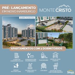 Apartamentos com 02 dormitórios no Residencial Monte Cristo 