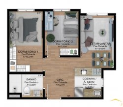 Apartamentos com 02 dormitórios no Residencial Monte Cristo 