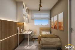 Apartamentos com 01 e 02 dormitórios no Residencial Athena 