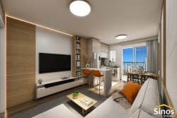 Apartamentos com 01 e 02 dormitórios no Residencial Athena 
