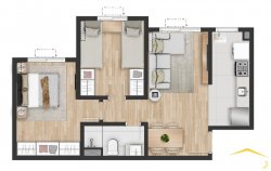 Apartamentos com 02 dormitórios no Residencial Sky  