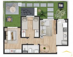 Apartamentos com 02 dormitórios no Residencial Sky  