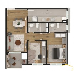 Apartamentos com 02 dormitórios no Condomínio You 