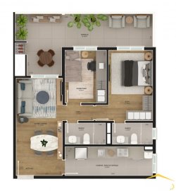 Apartamentos com 02 dormitórios no Condomínio You 