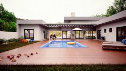 Casa de alto padrão com 04 suítes em Lomba Grande 