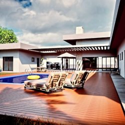 Casa de alto padrão com 04 suítes em Lomba Grande 