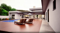 Casa de alto padrão com 04 suítes em Lomba Grande 