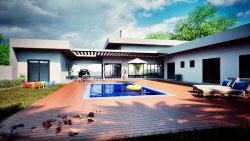 Casa de alto padrão com 04 suítes em Lomba Grande 