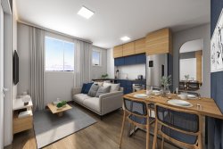 Apartamentos com 01 e 02 dormitórios no Residencial Lisboa 