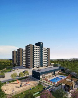Apartamentos com 01 e 02 dormitórios no Residencial Lisboa
