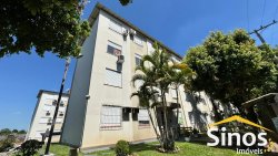 Apartamento térreo com 02 dormitórios para locação no bairro Canudos 